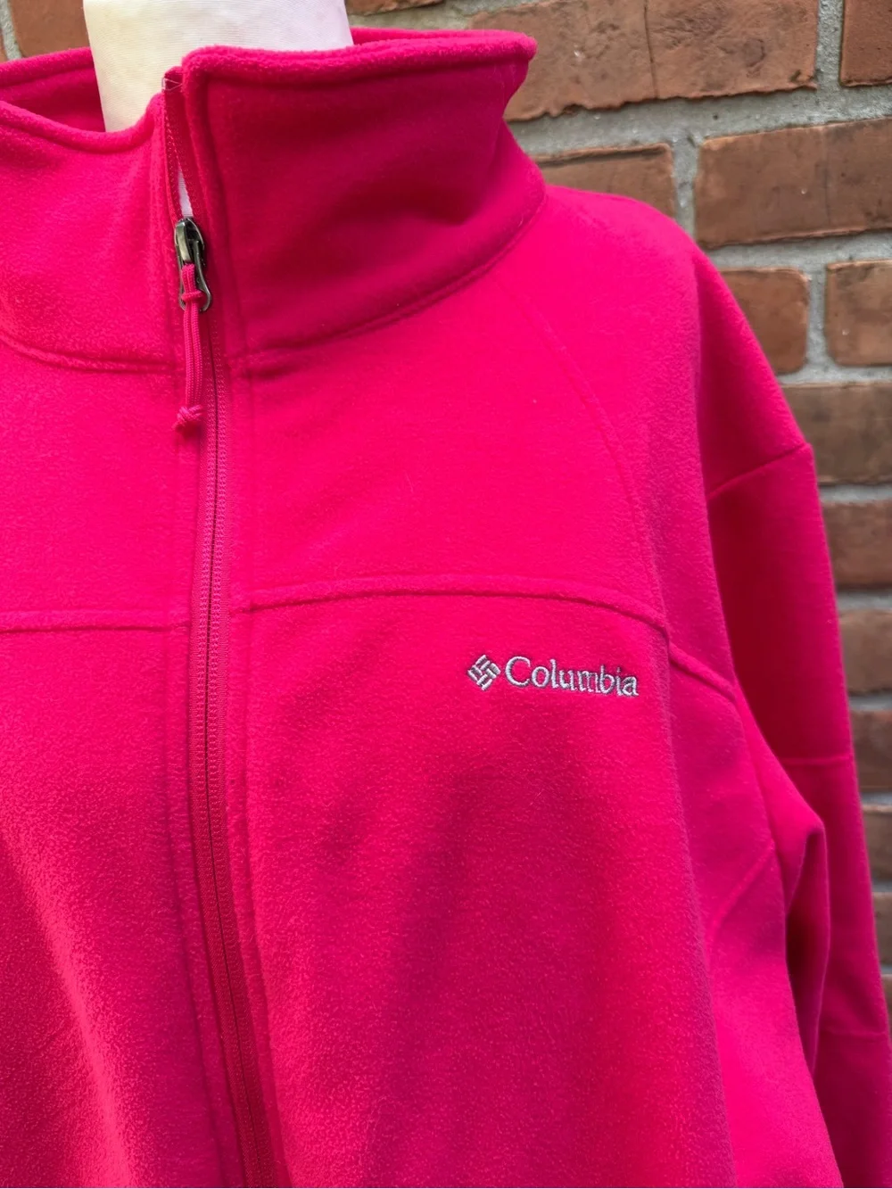 Columbia Pink Full-Zip Kids Fleece Jacket